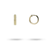 PLAIN HUGGIE EARRINGS IN 14K YELLOW GOLD - EARRINGS