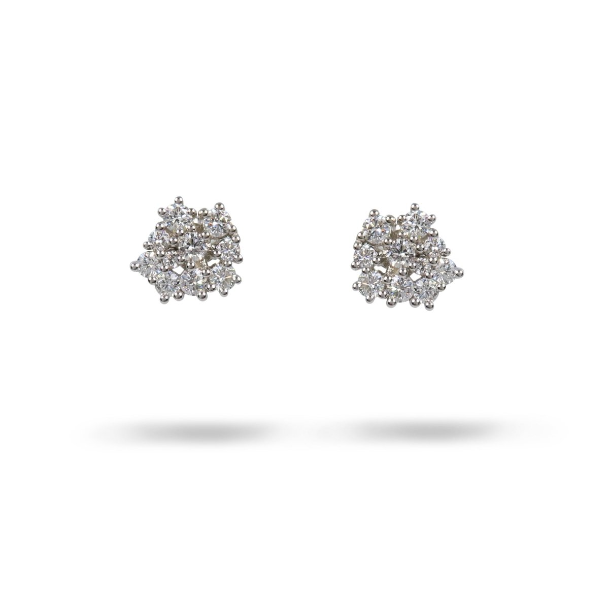 MINI LACE EARRING IN WHITE GOLD - EARRINGS