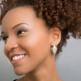 SHEILD STUD EARRINGS IN STERLING SILVER