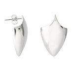 SHEILD STUD EARRINGS IN STERLING SILVER - 