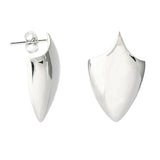 SHEILD STUD EARRINGS IN STERLING SILVER - 