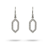 GRAPHITE DROP DIAMOND EARRINGS IN WHITE GOLD - EARRINGS