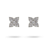 LILAC DIAMOND EARRINGS IN WHITE GOLD - EARRINGS