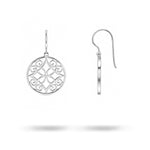 FILIGREE LARGE DROP EARRINGS IN STERLING SILVER - EARRINGS
