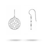 FILIGREE LARGE DROP EARRINGS IN STERLING SILVER - EARRINGS