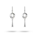 PAISLEY DROP EARRINGS IN STERLING SILVER -