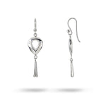 PAISLEY DROP EARRINGS IN STERLING SILVER -