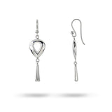 PAISLEY DROP EARRINGS IN STERLING SILVER -