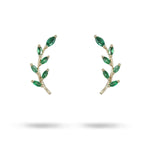 ODESSA EMERALD EARRINGS IN YELLOW GOLD - EARRINGS