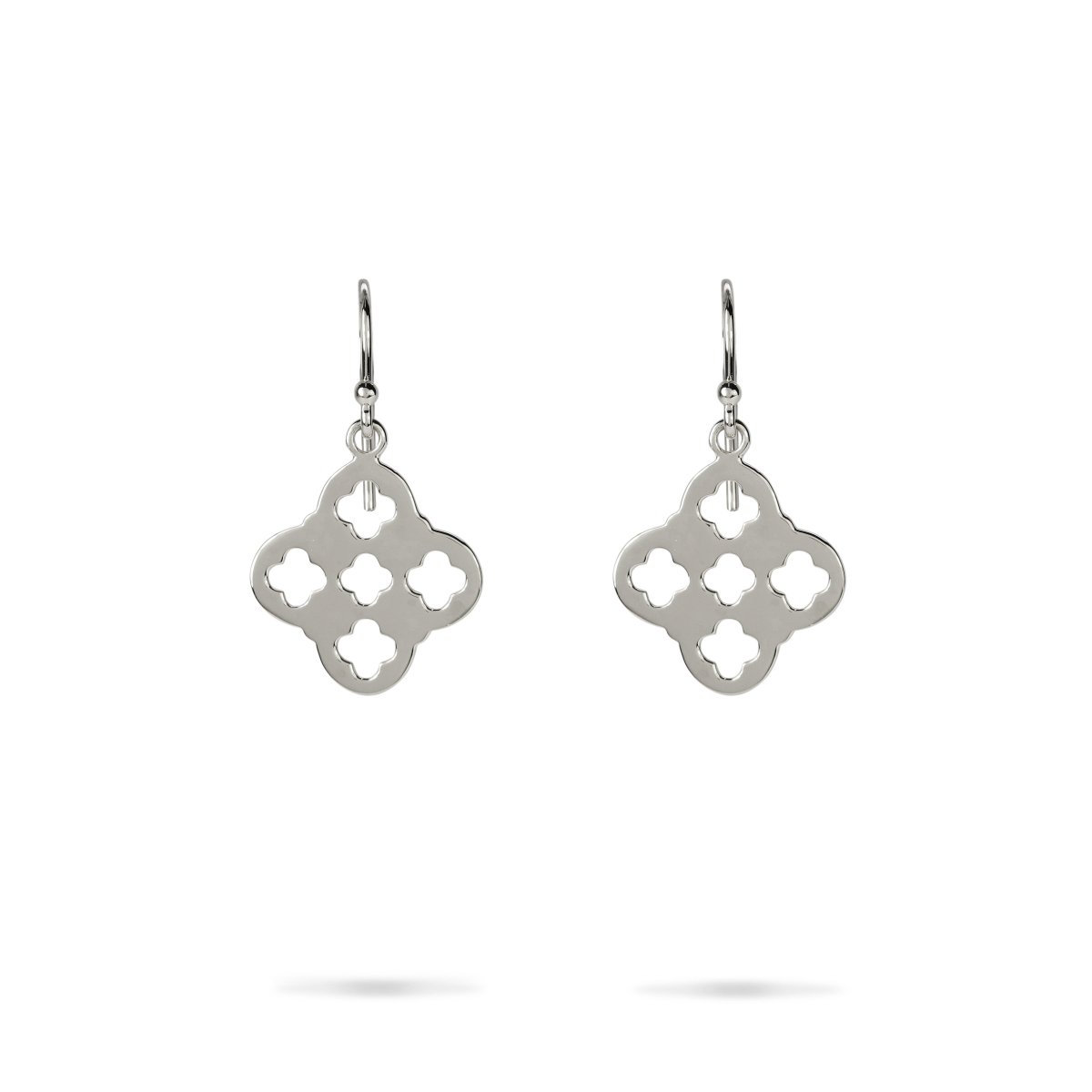 LARGE PRIMROSE DROP EARRINGS IN STERLING SILVER - EARRINGS