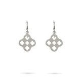 LARGE PRIMROSE DROP EARRINGS IN STERLING SILVER - EARRINGS