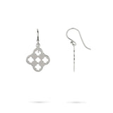 LARGE PRIMROSE DROP EARRINGS IN STERLING SILVER - EARRINGS