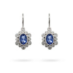 MARIGOLD OVAL ROSE CUT SAPPHIRE EARRING - EARRINGS