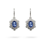 MARIGOLD OVAL ROSE CUT SAPPHIRE EARRING - EARRINGS