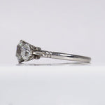 THREE EUROPEAN CUT DIAMOND RING - ESTATE & VINTAGE JEWELLERY