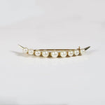 PEARL BROOCH IN 14K YELLOW GOLD - 