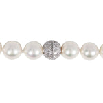 AKOYA PEARL 8.5MM NECKLACE WITH WHITE GOLD CLASP - NECKLACES