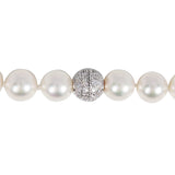 AKOYA PEARL 8.5MM NECKLACE WITH WHITE GOLD CLASP - NECKLACES