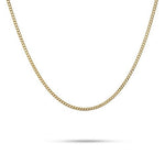 FINE CURB CHAIN NECKLACE IN YELLOW GOLD - NECKLACES