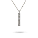JUBILEE PENDANT NECKLACE IN WHITE GOLD WITH DIAMOND - NECKLACES
