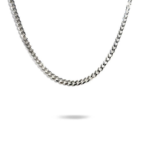 CURB NECKLACE IN STERLING SILVER - NECKLACES