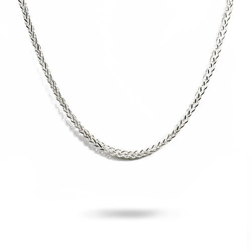 SQUARE WHEAR NECKLACE IN STERLING SILVER - NECKLACES