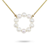 CIRCLE OF PEARL IN 14K YELLOW GOLD - NECKLACES