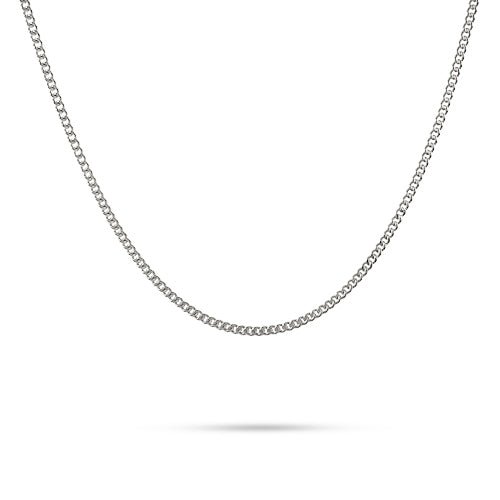 FINE CURB CHAIN IN STERLING SILVER - NECKLACES