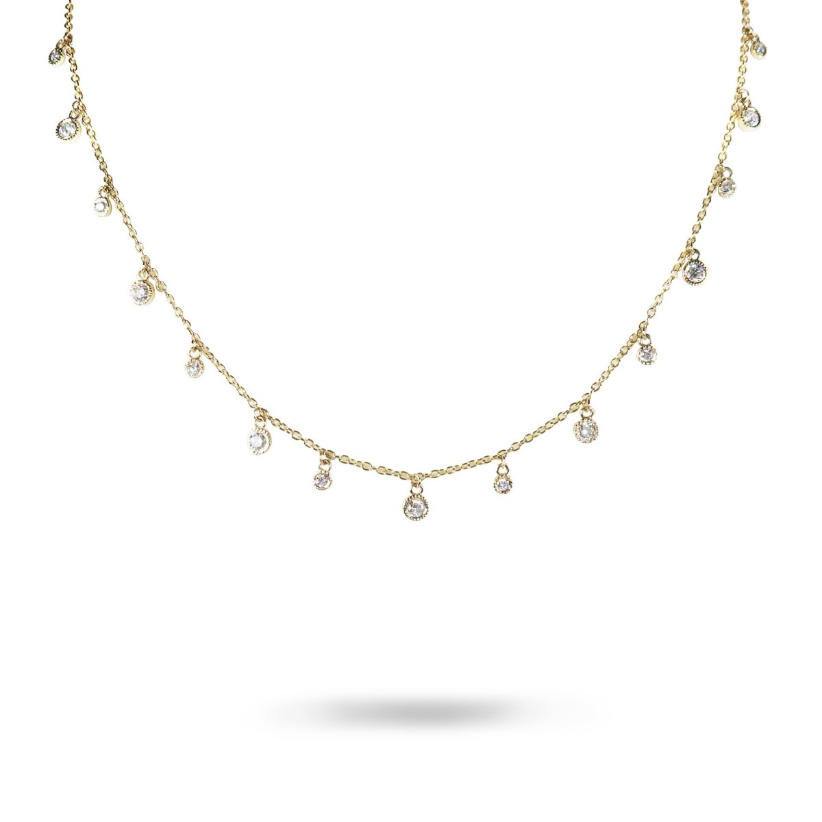 CLEO NECKLACE IN 14K YELLOW GOLD - NECKLACES