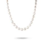 FRESH WATER BAROQUE PEARL WITH HAMMERED TOGGLE CLASP