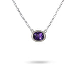 AMETHYST TESSA PENDANT IN STERLING SILVER - NECKLACES