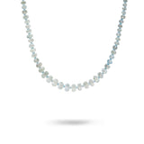 FACETTED AQUAMARINE & BLUE TOPAZ NECKLACE IN 14K YELLOW GOLD - NECKLACES
