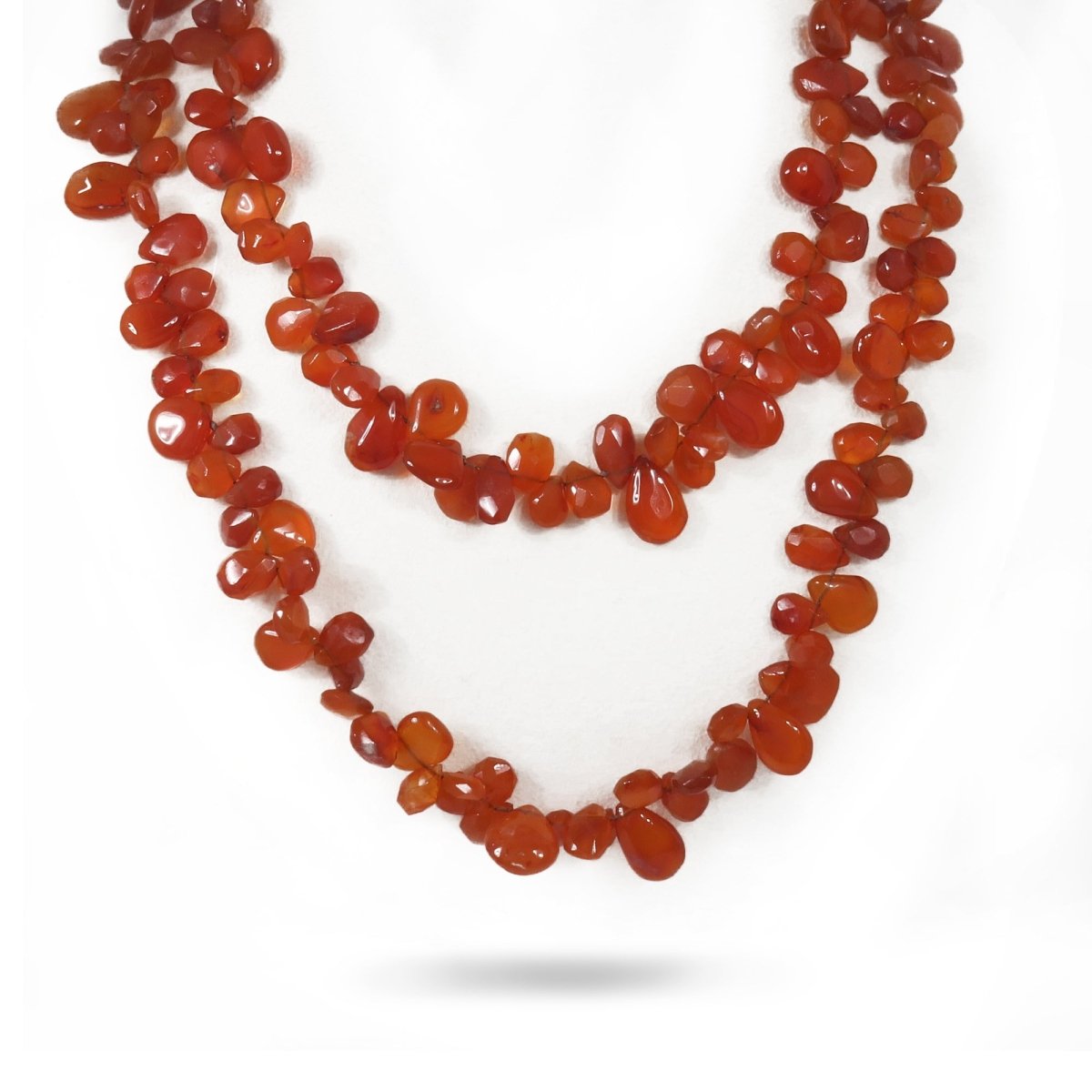 CARNELIAN NECKLACE IN 14K YELLOW GOLD - NECKLACES