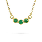 LUNA EMERALD PENDANT IN YELLOW GOLD