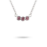 LUNA PINK TOURMALINE PENDANT IN SILVER - NECKLACES