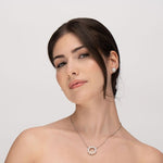 CIRCLE OF PEARL IN 14K WHITE GOLD - NECKLACES