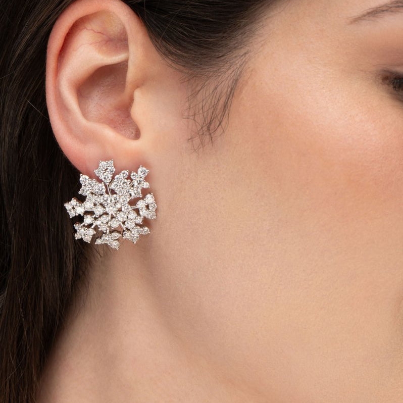 LACE EARRING IN WHITE GOLD - NECKLACES