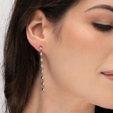 DIAMOND LINE DANGLE EARRING - EARRINGS