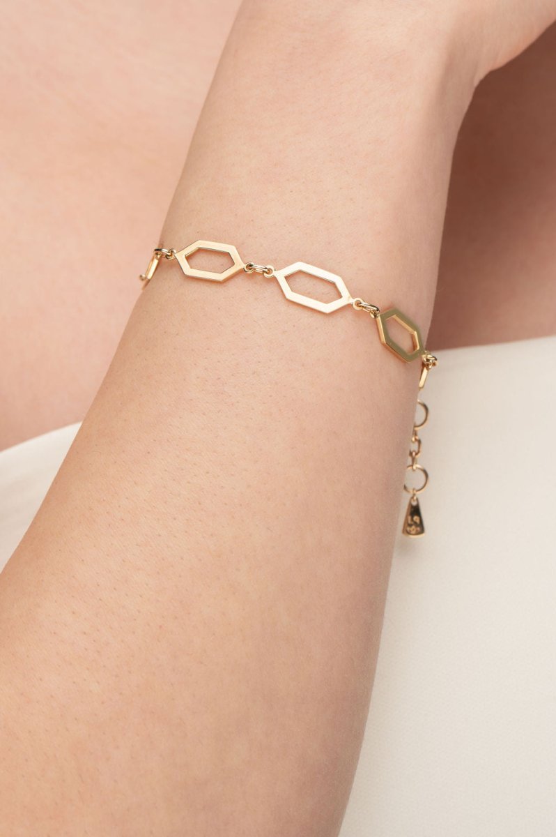 GRAPHITE BRACELET IN YELLOW GOLD - BRACELETS