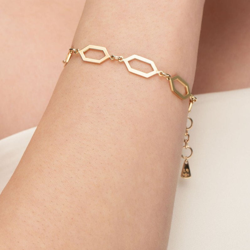 GRAPHITE BRACELET IN YELLOW GOLD - BRACELETS