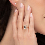 EMERALD CUT LAB GROWN DIAMOND KNIFE EDGE RING IN 14 YELLOW GOLD - ALL ENGAGEMENT RINGS