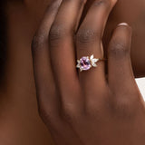OLIVIA PINK SAPPHIRE & DIAMOND RING - ALL RINGS