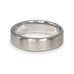 MATTE FLAT ROUNDED COMFORT BAND IN STERLING SILVER - ALL RINGS