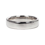 COMFORT FLAT TOP WEDDING BAND IN HIGH POLISH WHITE GOLD - ALL RINGS