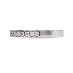 HALF ETERNITY DIAMOND WEDDING BAND IN WHITE GOLD - ANNIVERSARY & CELEBRATION RINGS