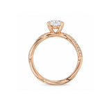 INFINITY TWIST DIAMOND ENGAGEMENT RING IN ROSE GOLD - ALL RINGS