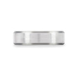 THE TITAN WIDE WEDDING BAND IN WHITE GOLD - ALL RINGS