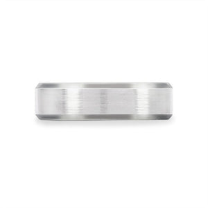THE TITAN WIDE WEDDING BAND IN WHITE GOLD - ALL RINGS