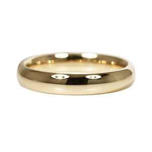 4MM ROUNDED WEDDING BAND IN HIGH POLISH YELLOW GOLD - ALL WEDDING BANDS