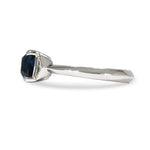 THE MAVEN RING IN PLATINUM WITH GREEN BLUE SAPPHIRE - ALL RINGS